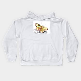 Yellow Butterfly Kids Hoodie